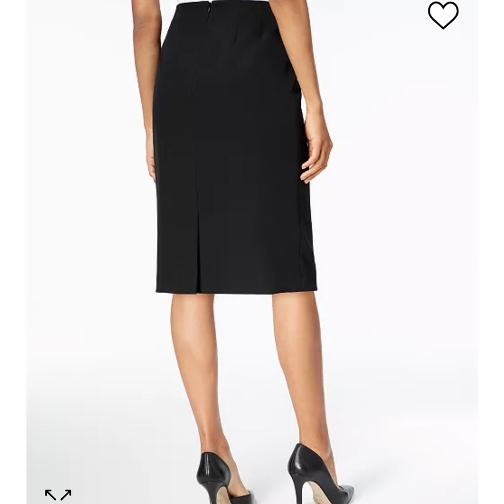 KASPER petite teal colored pencil skirt, size 14P. Fully lined. Great condition. - Picture 3 of 13